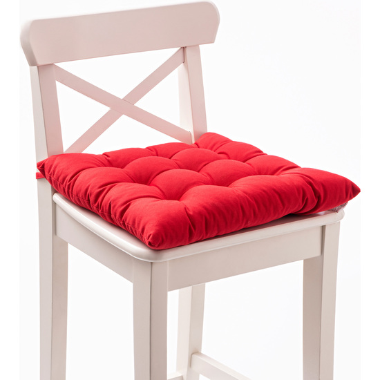 COJÍN PARA SILLA DE JARDÍN 40X40CM 250GSM 65% ALGODÓN 35% POLIÉSTER ROJO PICNIC image 2