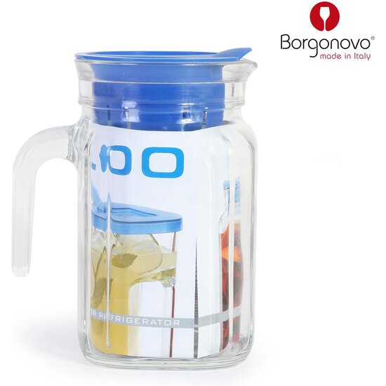 ICEBOX JAR W/LID BLUE IGLU QUADRA image 0