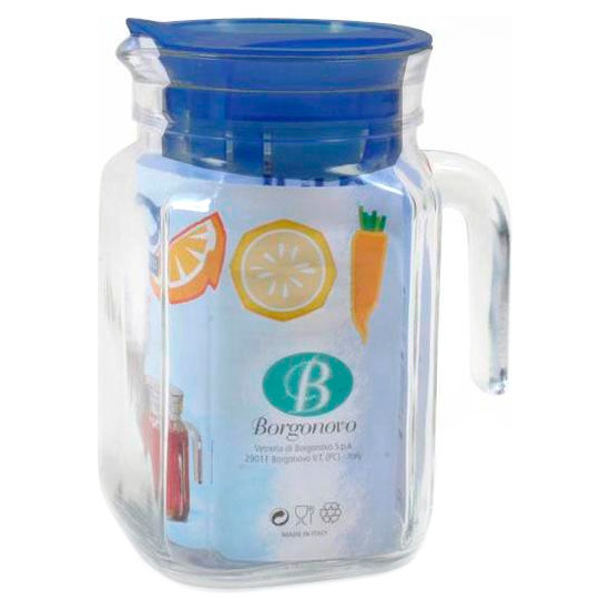 ICEBOX JAR W/LID BLUE IGLU QUADRA image 1