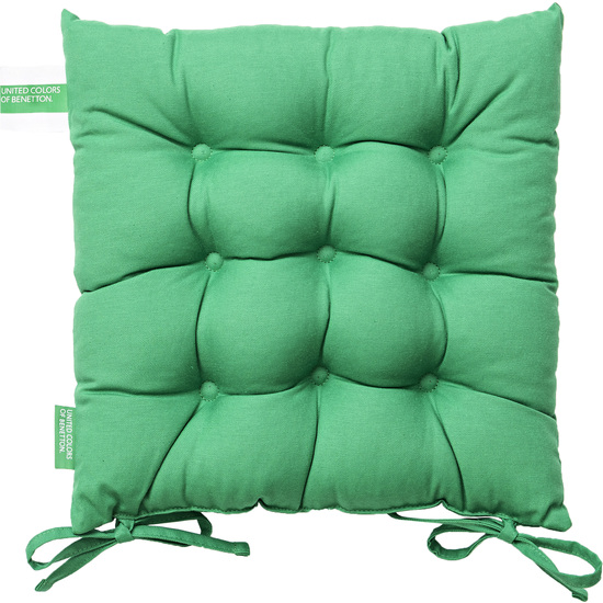 COJÍN PARA SILLA DE JARDÍN 40X40CM 250GSM 65% ALGODÓN 35% POLIÉSTER VERDE PICNIC image 0