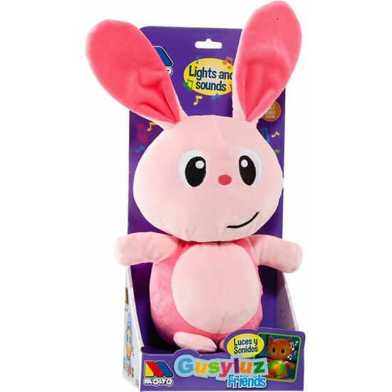 PELUCHE CONEJITO ROSA GUSY LUZ FRIENDS image 0