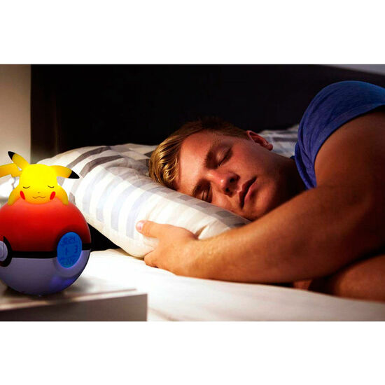 LAMPARA DESPERTADOR LED PIKACHU POKEBALL POKEMON image 2