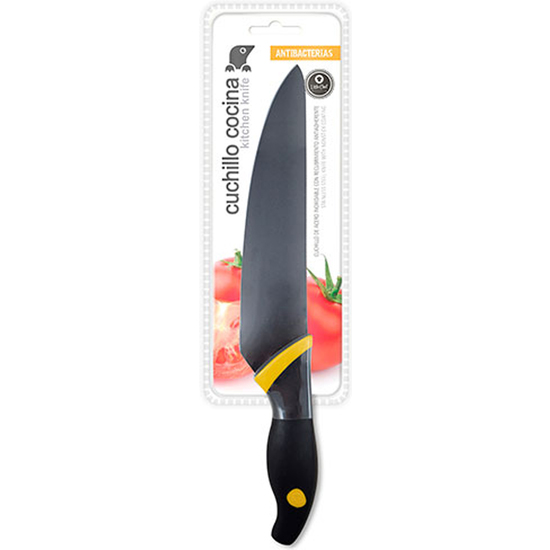 CUCHILLO COCINA 20CM. AMARILLO image 0