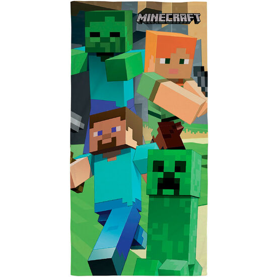 TOALLA MINECRAFT ALGODON image 0