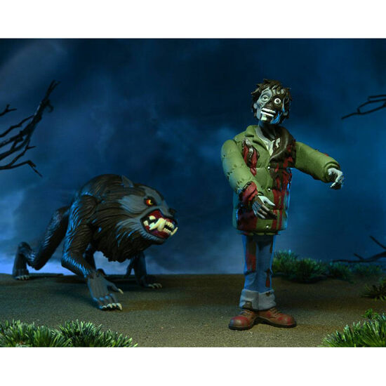 SET FIGURAS TOONY TERRORS JACKS Y KESSLER WOLF UN LOBO AMERICANO EN LONDRES 15CM image 2