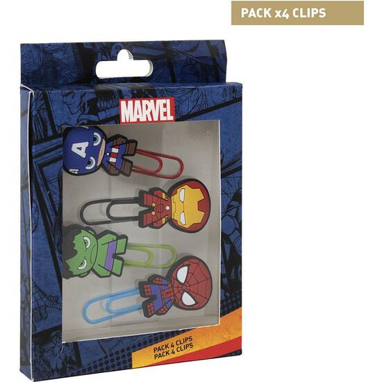 CLIPS PACK X4 MARVEL MULTICOLOR image 0