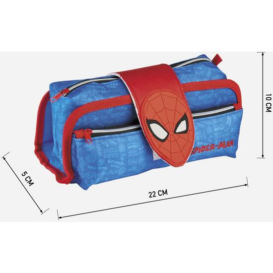 ESTUCHE PORTATODO VELCRO SPIDERMAN BLUE image 2