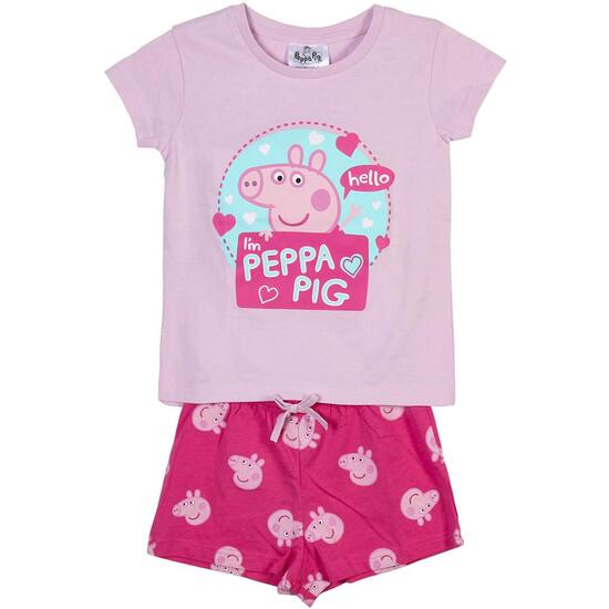 PIJAMA CORTO SINGLE JERSEY PUNTO PEPPA PIG image 0