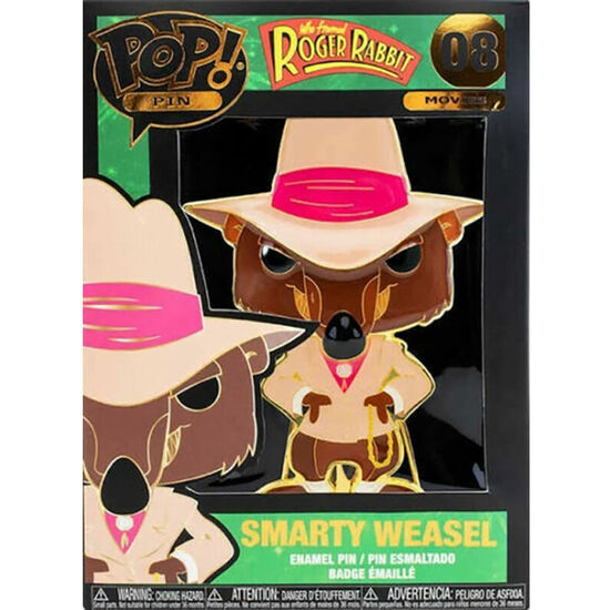 POP PIN ROGER RABBIT SMARTY WEASEL 10CM image 2