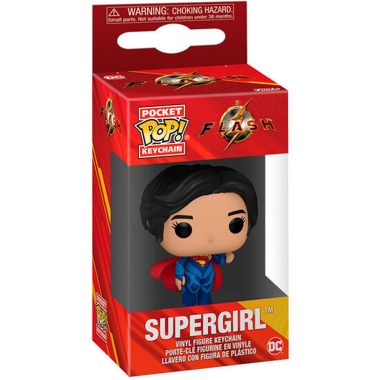 LLAVERO POCKET POP DC COMICS THE FLASH SUPREGIRL image 0