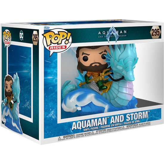 FIGURA POP RIDE DELUXE DC COMICS AQUAMAN Y EL REINO PERDIDO AQUAMAN ON STORM image 0