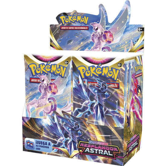 EXPOSITOR 36 SOBRES CARTAS ESPADA Y ESCUDO 10 RESPLANDOR ASTRAL POKEMON ESPAÑOL image 1