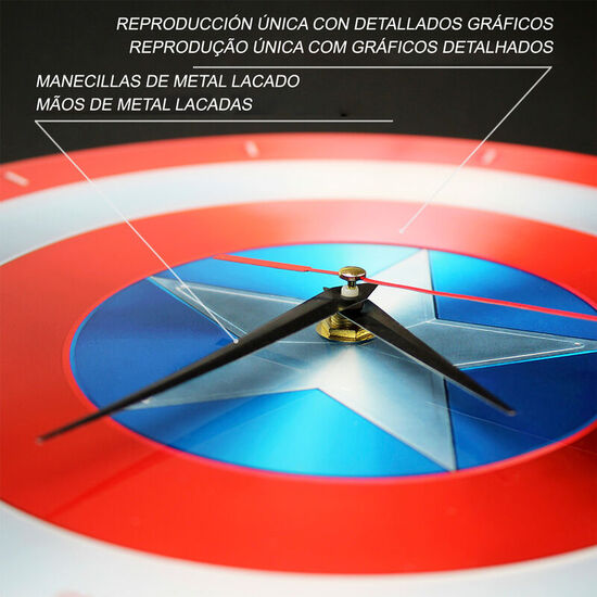 RELOJ PARED CAPITAN AMERICA MARVEL image 1