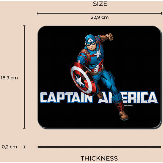 ALFOMBRILLA RATON CAPITAN AMERICA MARVEL image 2