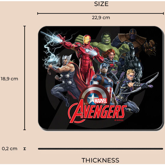 ALFOMBRILLA RATON VENGADORES AVENGERS MARVEL image 2