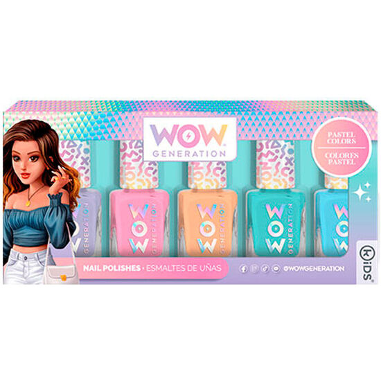 BLISTER SET 5 BOTES ESMALTE UÑAS WOW GENERATION image 0