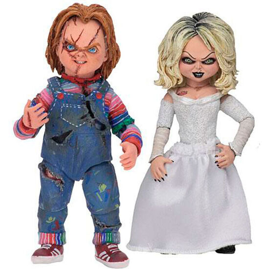 FIGURAS CHUCKY & TIFFANY LA NOVIA DE CHUCKY 10CM image 0