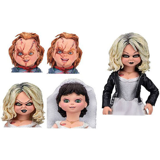 FIGURAS CHUCKY & TIFFANY LA NOVIA DE CHUCKY 10CM image 1