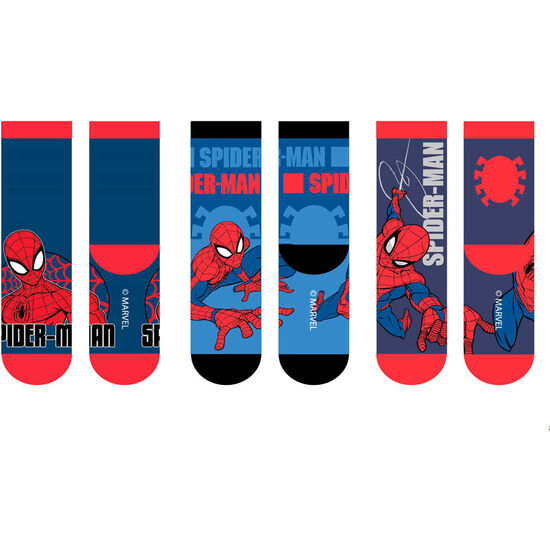 SET 3 CALCETINES SPIDERMAN MARVEL INFANTIL SURTIDO image 0