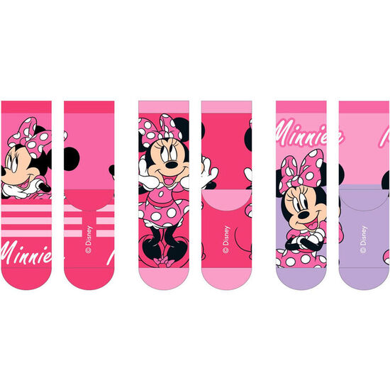 SET 3 CALCETINES MINNIE DISNEY INFANTIL SURTIDO image 0