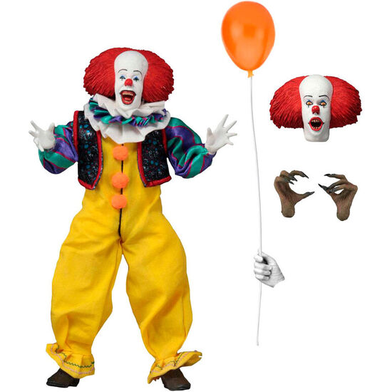 FIGURA ARTICULADA PENNYWISE STEPHEN KING IT 1900 20CM image 0
