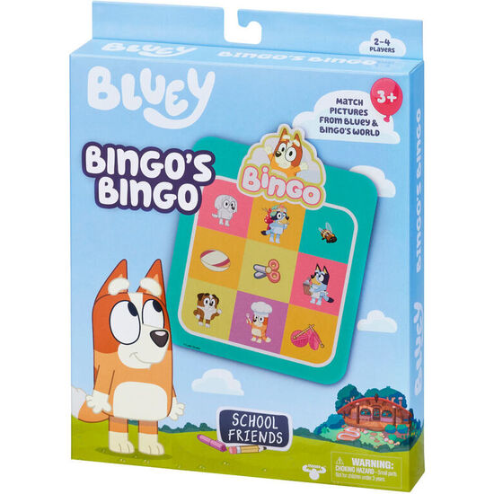 JUEGO CARTAS BINGO AMIGOS DE LA ESCUELA BINGO BLUEY image 0