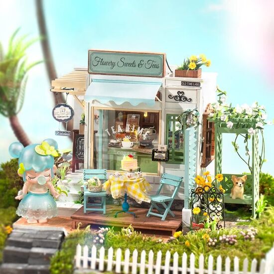 PUZZLE 3D CASA MINIATURA FLOWERY SWEETS & TEAS image 2