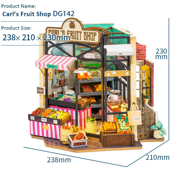 PUZZLE 3D CASA MINIATURA CARL S FRUIT SHOP image 1