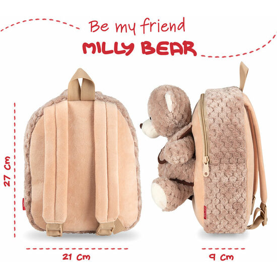 MOCHILA + PELUCHE OSO MILLY 26CM image 2