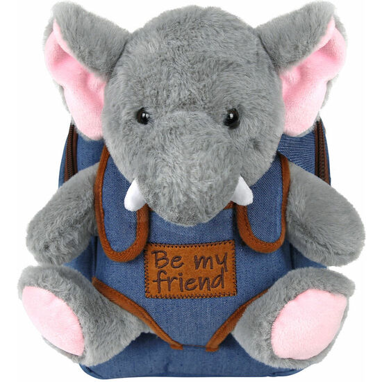 MOCHILA + PELUCHE ELEFANTE ALLIE 26CM image 0