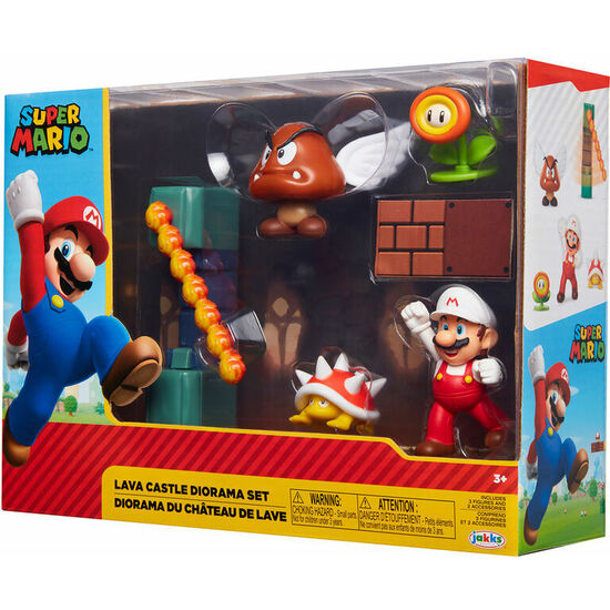 BLISTER DIORAMA CASTILLO DE LAVA SUPER MARIO NINTENDO image 1