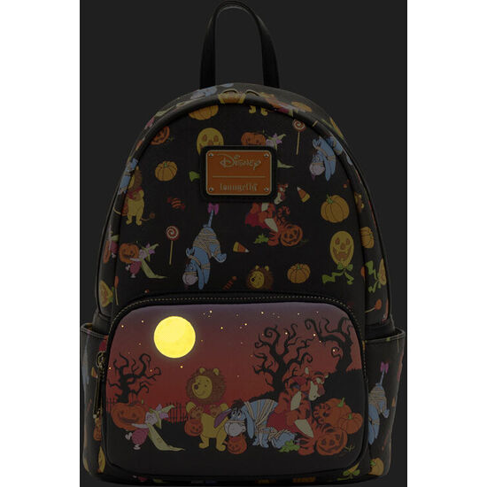 MOCHILA HALLOWEEN WINNIE THE POOH DISNEY LOUNGEFLY 27CM image 1