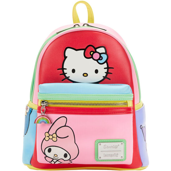 MOCHILA COLOR BLOCK HELLO KITTY AND FRIENDS SANRIO LOUNGEFLY 26CM image 0