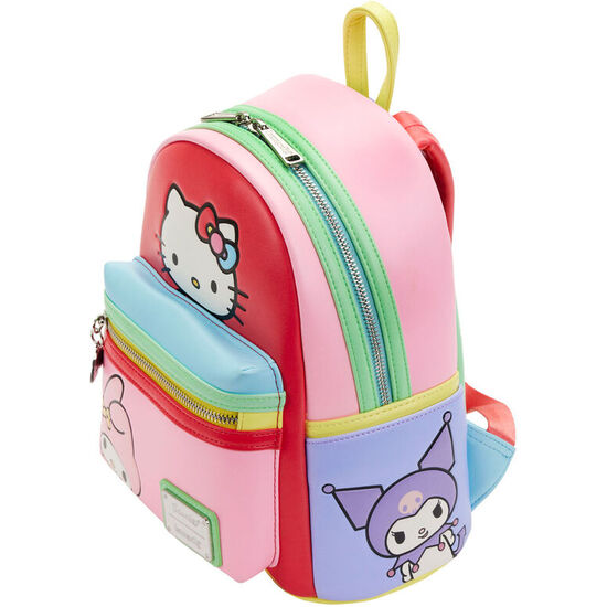 MOCHILA COLOR BLOCK HELLO KITTY AND FRIENDS SANRIO LOUNGEFLY 26CM image 2