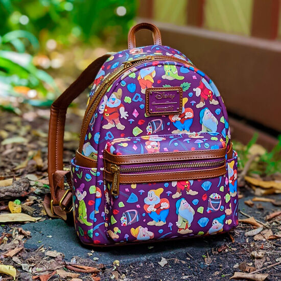 MOCHILA BLANCANIEVES Y LOS SIETE ENANITOS DISNEY LOUNGEFLY 26CM image 1