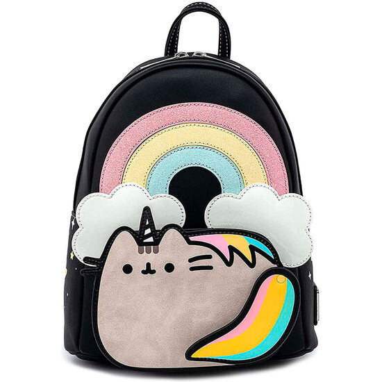 MOCHILA UNICORNIO ARCOIRIS PUSHEEN LOUNGEFLY 26CM image 0