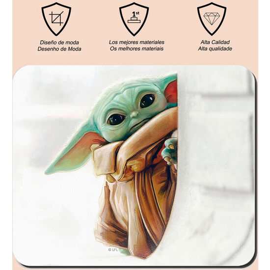 ALFOMBRILLA RATON BABY YODA MANDALORIAN STAR WARS image 1