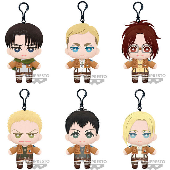 EXPOSITOR 9 PELUCHES TOMONUI ATTACK ON TITAN SERIES 2 SURTIDO 15CM image 0