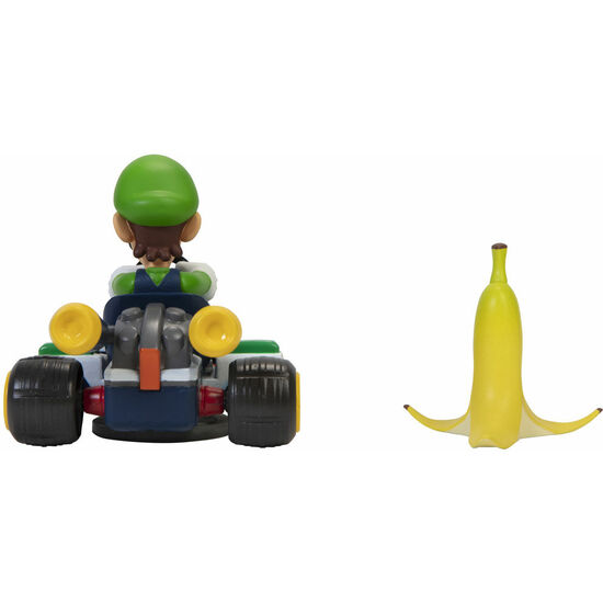 FIGURA LUIGI KART MEGAGIROS MARIO KART 6,5CM image 2