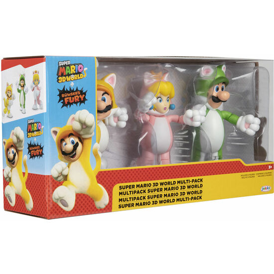 BLISTER 3 FIGURAS SUPER MARIO BROS 10CM image 0