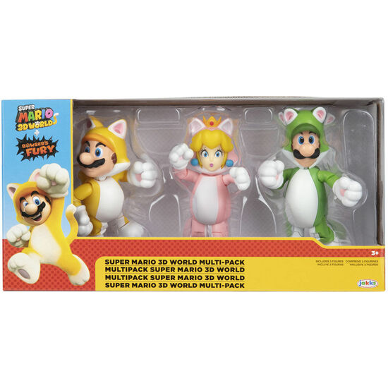 BLISTER 3 FIGURAS SUPER MARIO BROS 10CM image 1