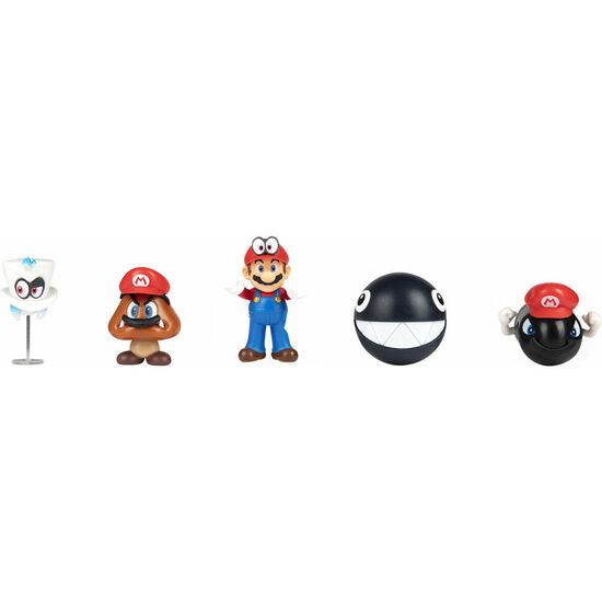 BLISTER 5 FIGURAS SUPER MARIO BROS 6,5CM image 1