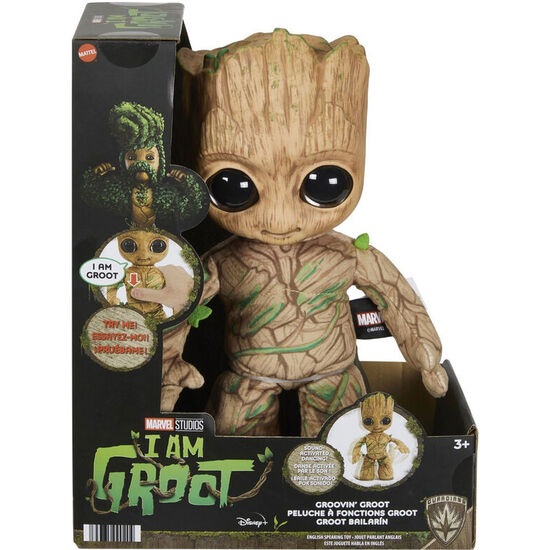 MUÑECO PELUCHE GROOT BAILON MARVEL 28CM image 0