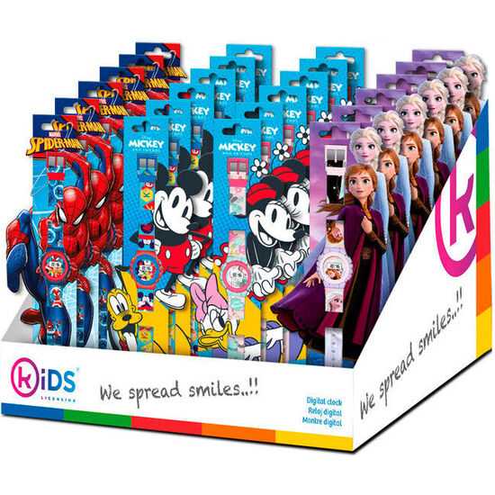 EXPOSITOR 24 RELOJES DIGITAL DISNEY MARVEL SURTIDO image 0