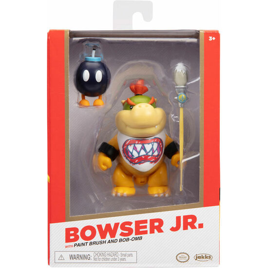 FIGURA BOWSER JR GOLD SUPER MARIO BROS 10CM image 0