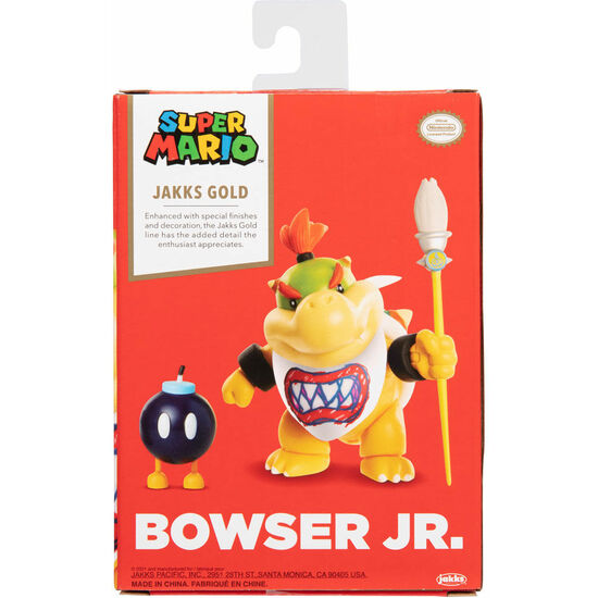 FIGURA BOWSER JR GOLD SUPER MARIO BROS 10CM image 2