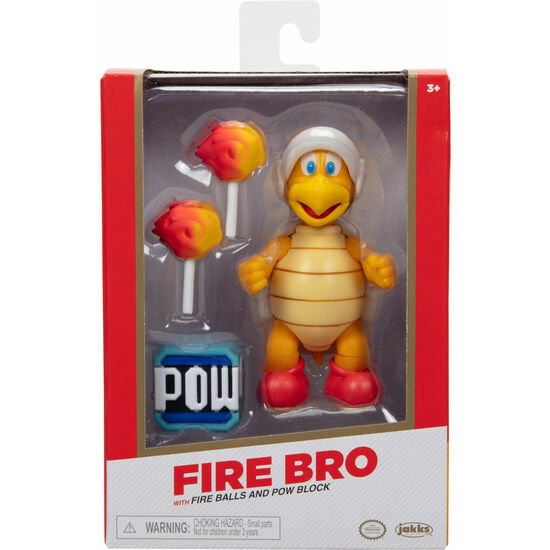 FIGURA FIRE BRO GOLD SUPER MARIO BROS 10CM image 0