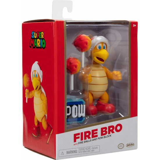 FIGURA FIRE BRO GOLD SUPER MARIO BROS 10CM image 1