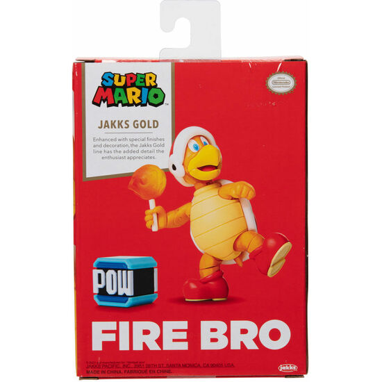 FIGURA FIRE BRO GOLD SUPER MARIO BROS 10CM image 2