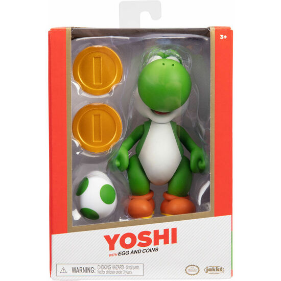 FIGURA YOSHI GOLD SUPER MARIO BROS 10CM image 0